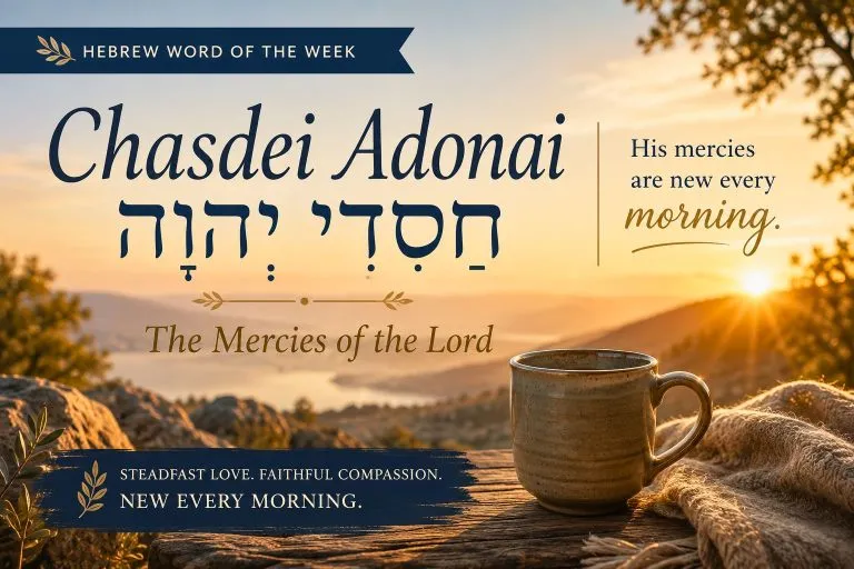 Hebrew Word of the Week — Chasdei Adonai - The Mercies of the Lord