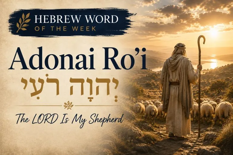 Hebrew Word of the Week: Adonai Ro’i (יְהוָה רֹעִי) — The LORD Is My Shepherd